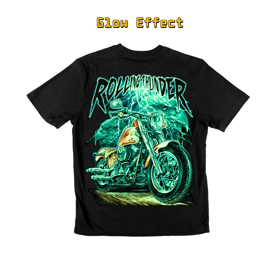 Rolling Thunder Motorcycle Graphic Tee for Riders - Magic Mystic Shoppe Rolling Thunder Motorcycle Graphic Tee for Riders - Image 7