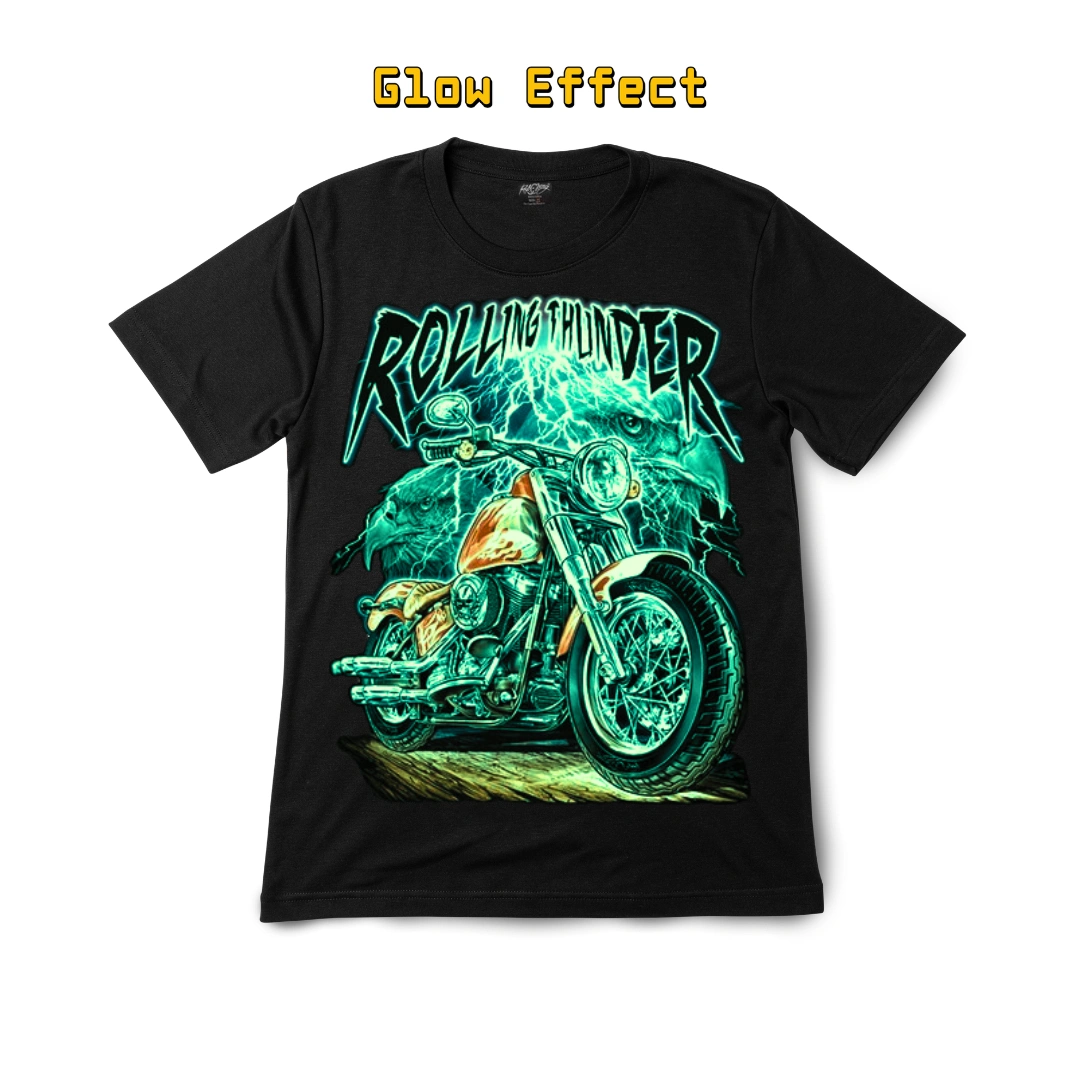 Rolling Thunder Motorcycle Graphic Tee for Riders - Magic Mystic Shoppe Rolling Thunder Motorcycle Graphic Tee for Riders - Image 6
