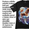 Close-up of the 100% cotton fabric texture for the majestic eagle dreamcatcher graphic tee.