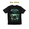 Back view of the bulldog football t-shirt displaying the glow-in-the-dark design