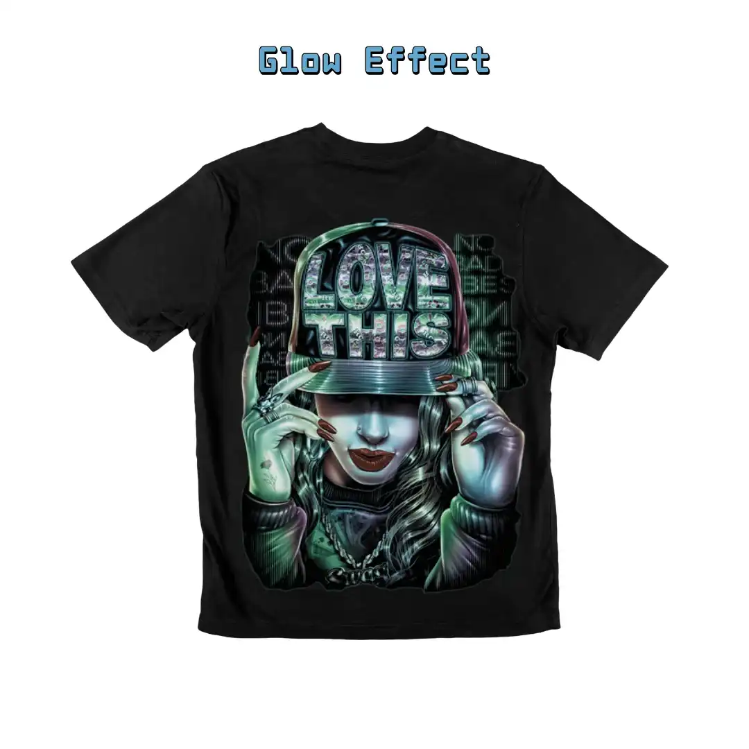 Love This Urban-Style Graphic Tee — Glow-in-the-Dark - Magic Mystic Shoppe Love This Urban-Style Graphic Tee — Glow-in-the-Dark - Image 7