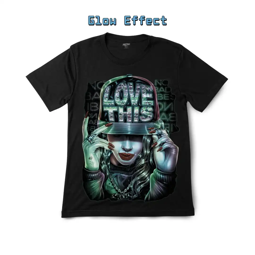 Love This Urban-Style Graphic Tee — Glow-in-the-Dark - Magic Mystic Shoppe Love This Urban-Style Graphic Tee — Glow-in-the-Dark - Image 6