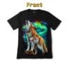 Northern Lights Wolf Graphic Tee — Glow Effect!