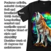 Northern Lights Wolf Graphic Tee — Glow-in-the-Dark - Image 5