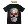 Sugar Skull Rose Graphic Tee — Glow-in-the-Dark - Image 2
