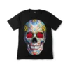 Sugar Skull Rose Graphic Tee — Glow-in-the-Dark
