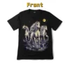 Wild Horses Moonlight Graphic Tee — Glow-in-the-Dark - Image 2