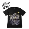 Wild Horses Moonlight Graphic Tee — Glow-in-the-Dark - Image 8