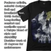 Close-up of aHowling Wolf Pack Full Moon Tee fabric quality.