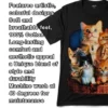 Close-up of Kittens Cat Basket t-shirt featuring the detailed fabric quality.