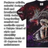 Close-up of Magic Dragon Mystic Princess t-shirt fabric quality showing the fantasy print.